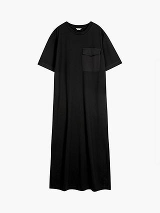 HUSH Steph T-Shirt Maxi Dress, Black