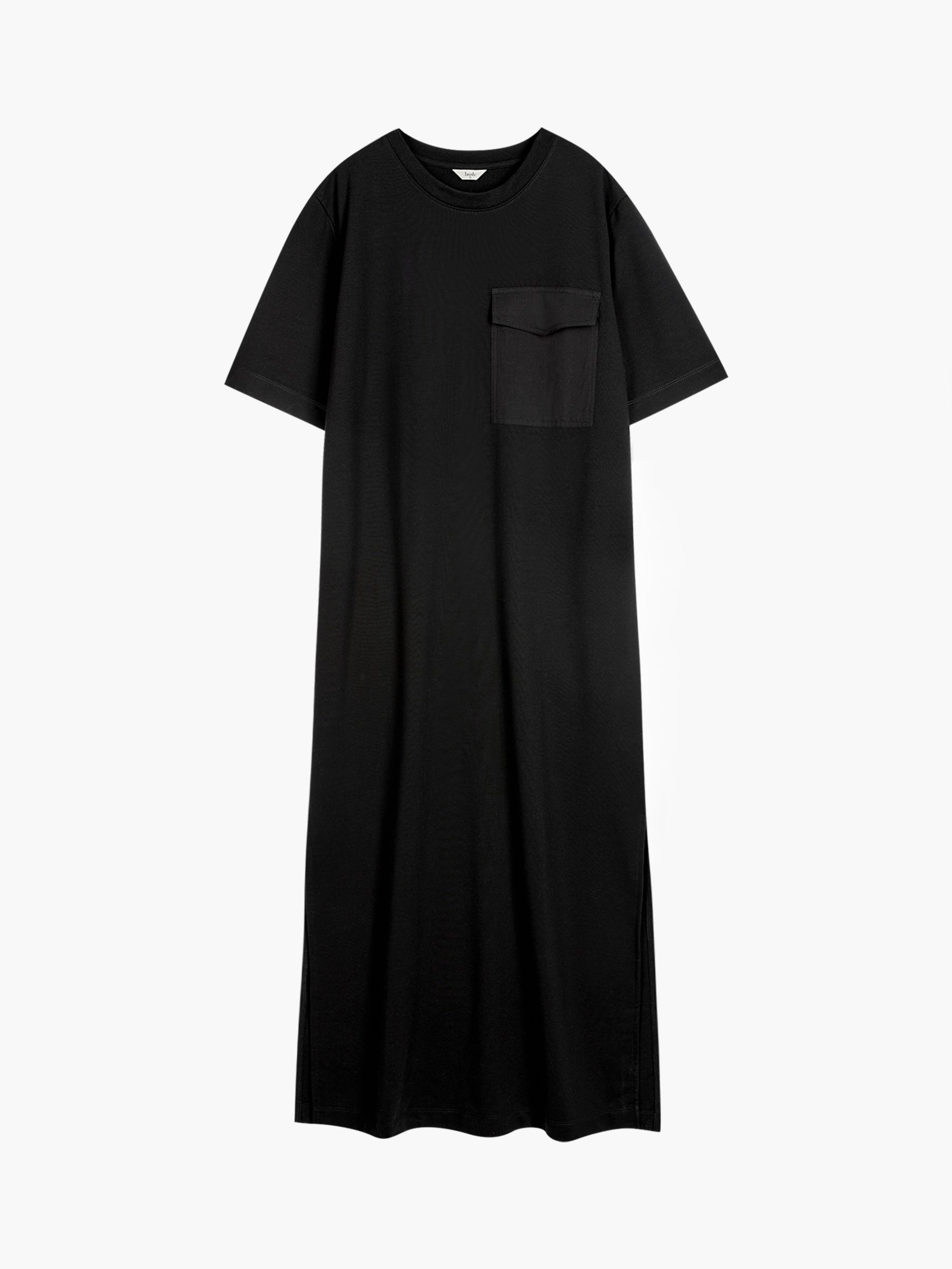 Buy HUSH Steph T-Shirt Maxi Dress, Black Online at johnlewis.com