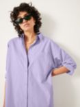 HUSH Sahra Maxi Shirt Dress, Purple, Purple