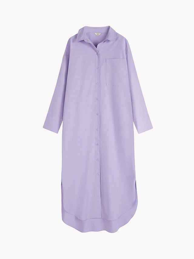 HUSH Sahra Maxi Shirt Dress, Purple