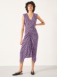 HUSH Francesca Midi Dress, Digital Ikat Lilac, Digital Ikat Lilac