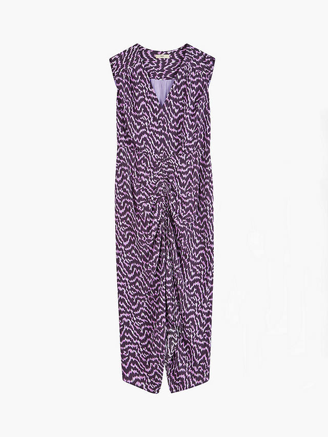 HUSH Francesca Midi Dress, Digital Ikat Lilac