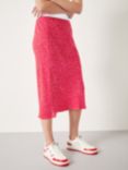 HUSH Ayana Spot Print Midi Skirt, Red/White, Red/White