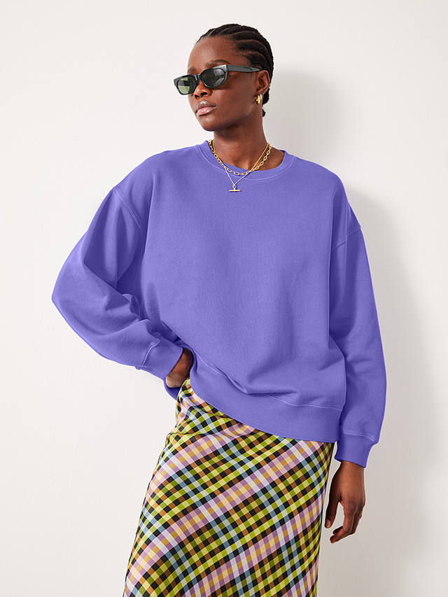 HUSH Quaden Long Sleeve Sweatshirt, Purple