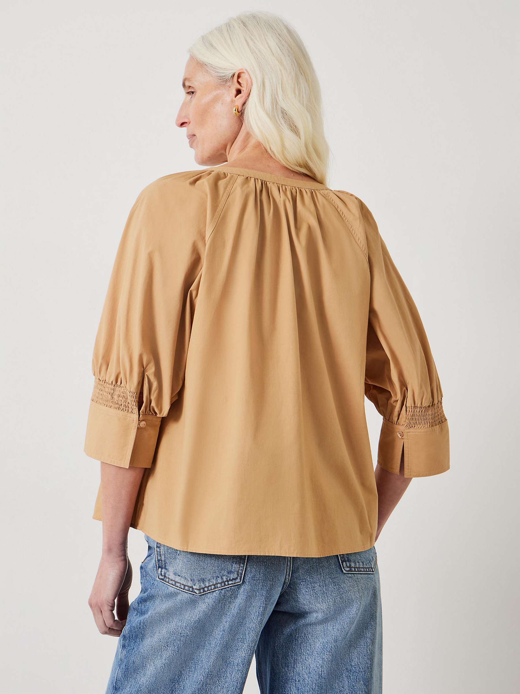 Buy HUSH Charlee Button Cotton Top Online at johnlewis.com
