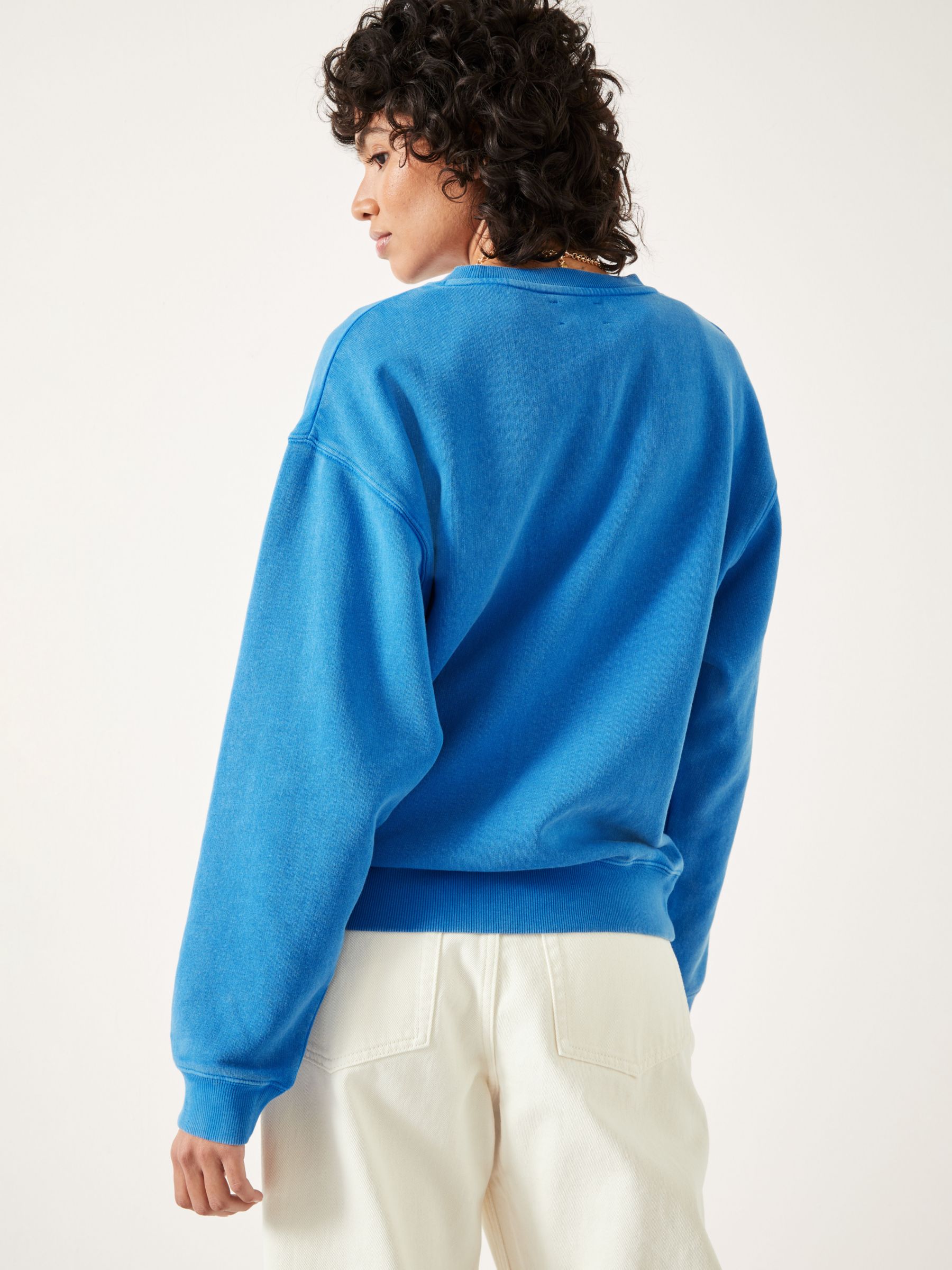 hush Art Et Metiers Sweatshirt, Bright Blue at John Lewis & Partners