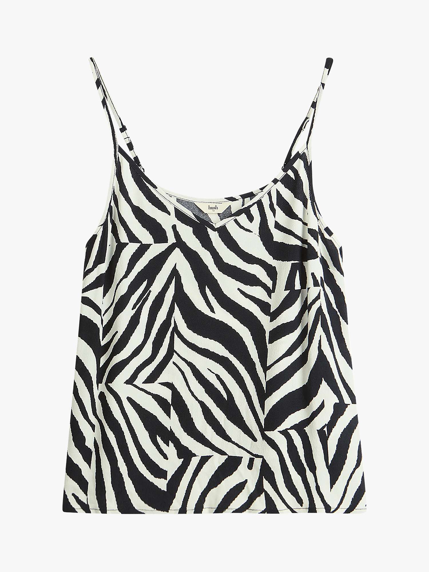 Buy HUSH Zebra Patchwork Camisole, Black/White Online at johnlewis.com