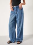 HUSH Lya Pleat Front Wide Leg Jeans