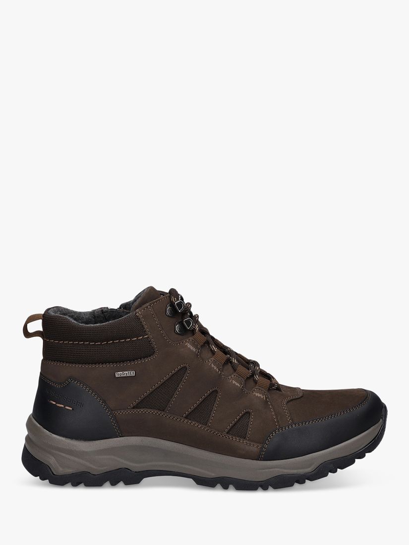 Josef Seibel Leroy 51 Leather Hiking Boots, Brown at John Lewis & Partners