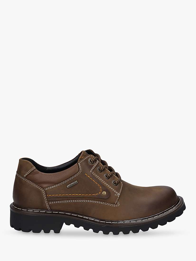Buy Josef Seibel Chance 59 Waxed Leather Shoes, Brown Online at johnlewis.com