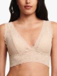 Chantelle Floral Touch Non Wired Bralette, Golden Beige