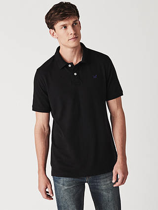 Crew Clothing Classic Pique Polo Shirt, Black