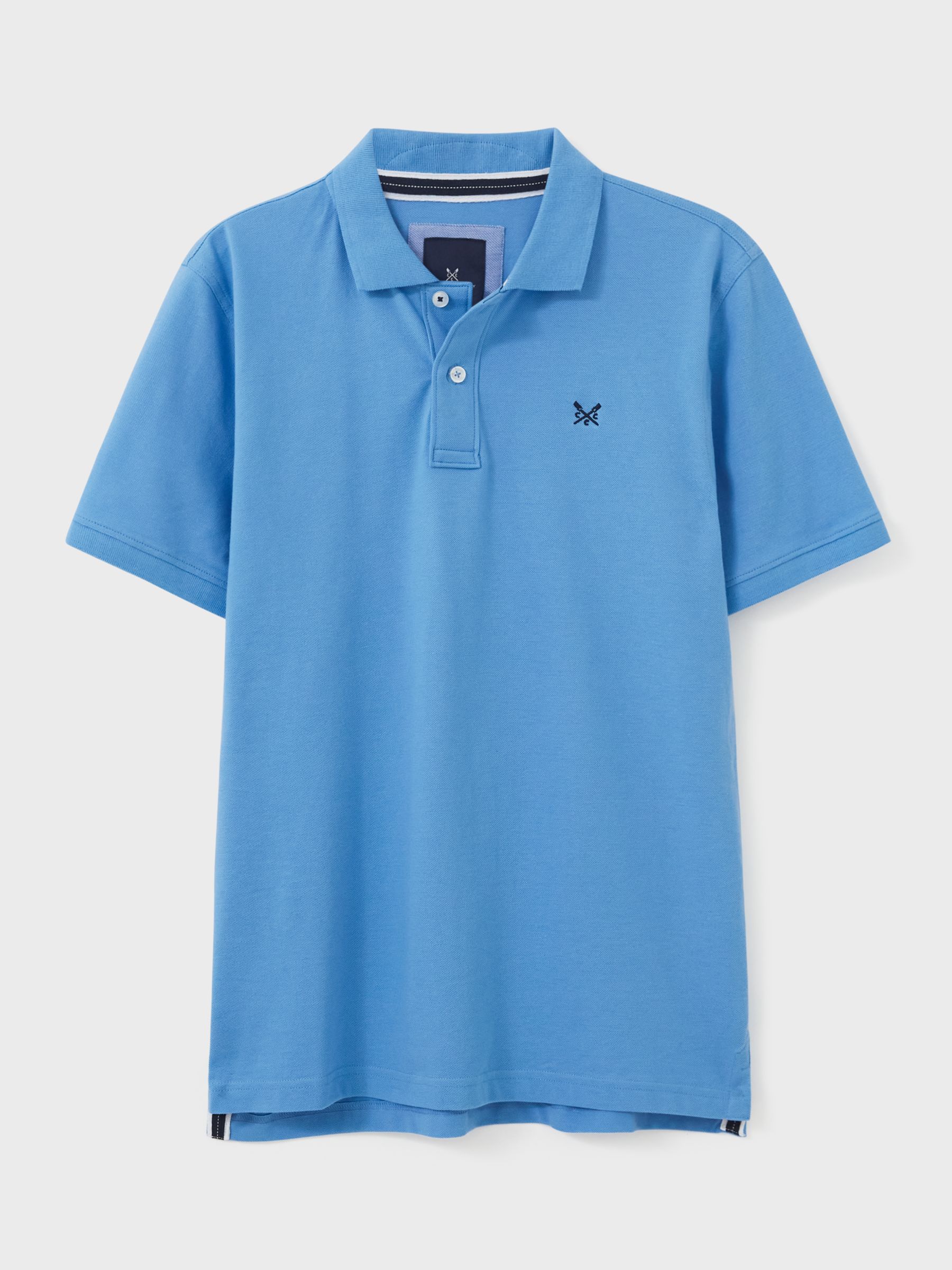 Crew Clothing Classic Pique Polo Shirt, Bright Blue