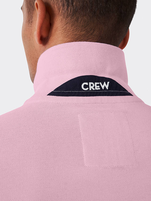 Crew Clothing Classic Pique Polo Shirt, Pastel Pink