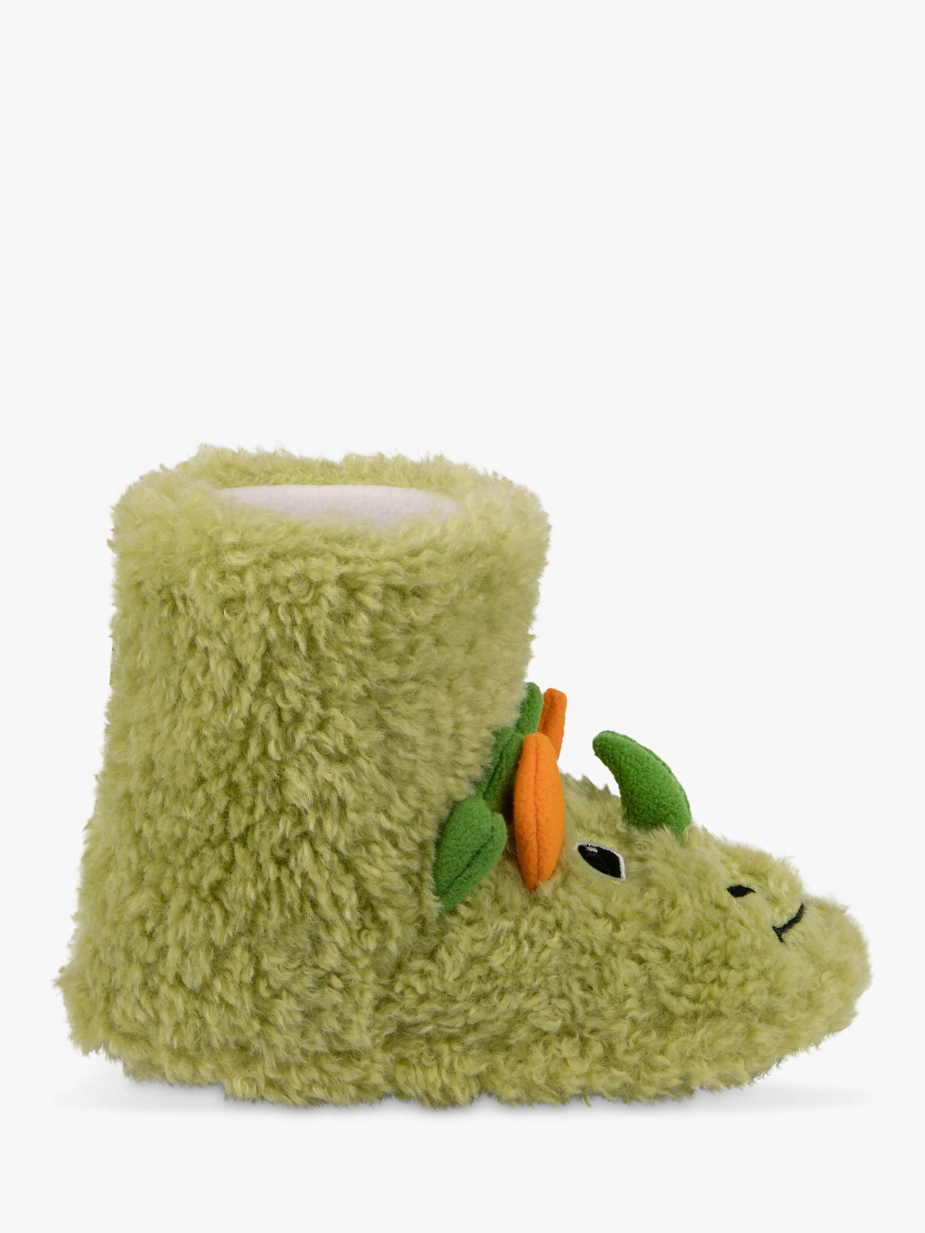 Buy totes Kids' 3D Dinosaur Boot Style Slippers, Green Online at johnlewis.com