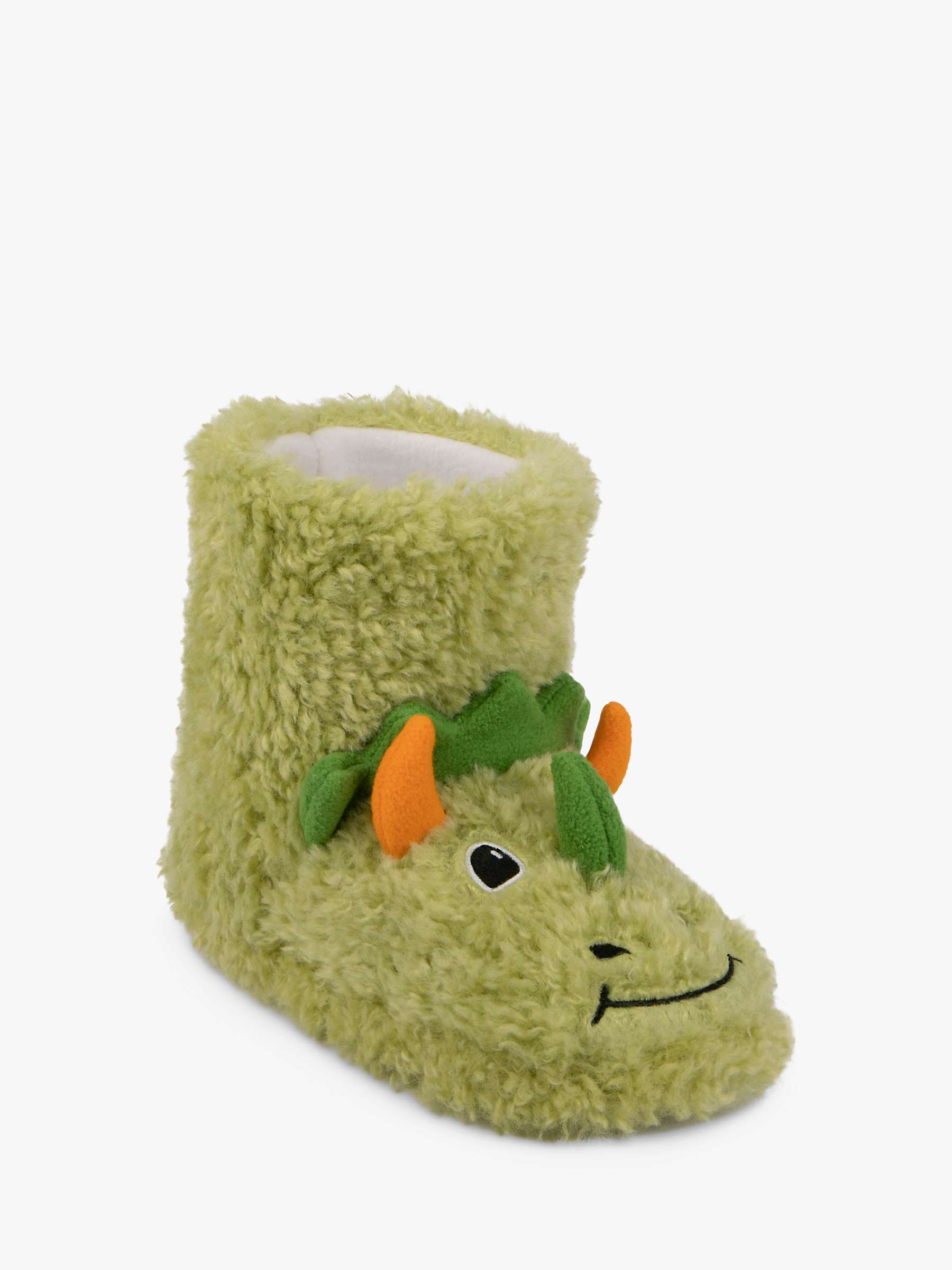 Buy totes Kids' 3D Dinosaur Boot Style Slippers, Green Online at johnlewis.com
