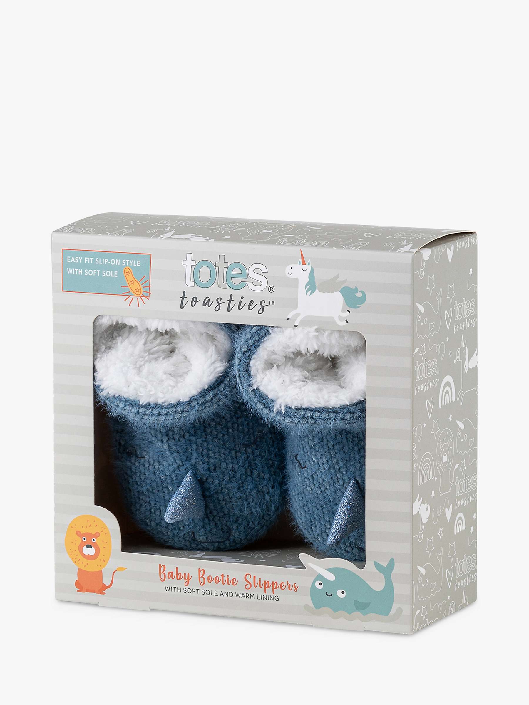 Buy totes Baby Narwhal Bootie Slippers Online at johnlewis.com