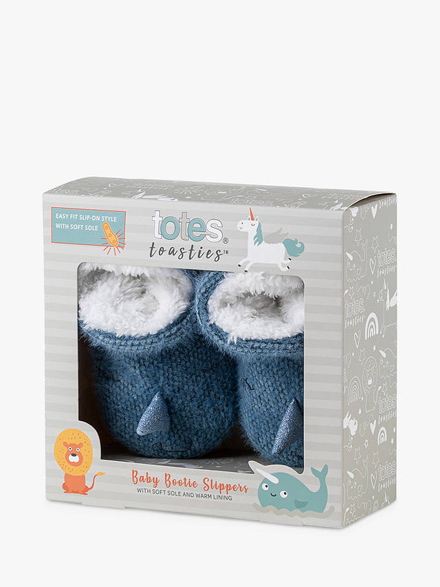 totes Baby Narwhal Bootie Slippers