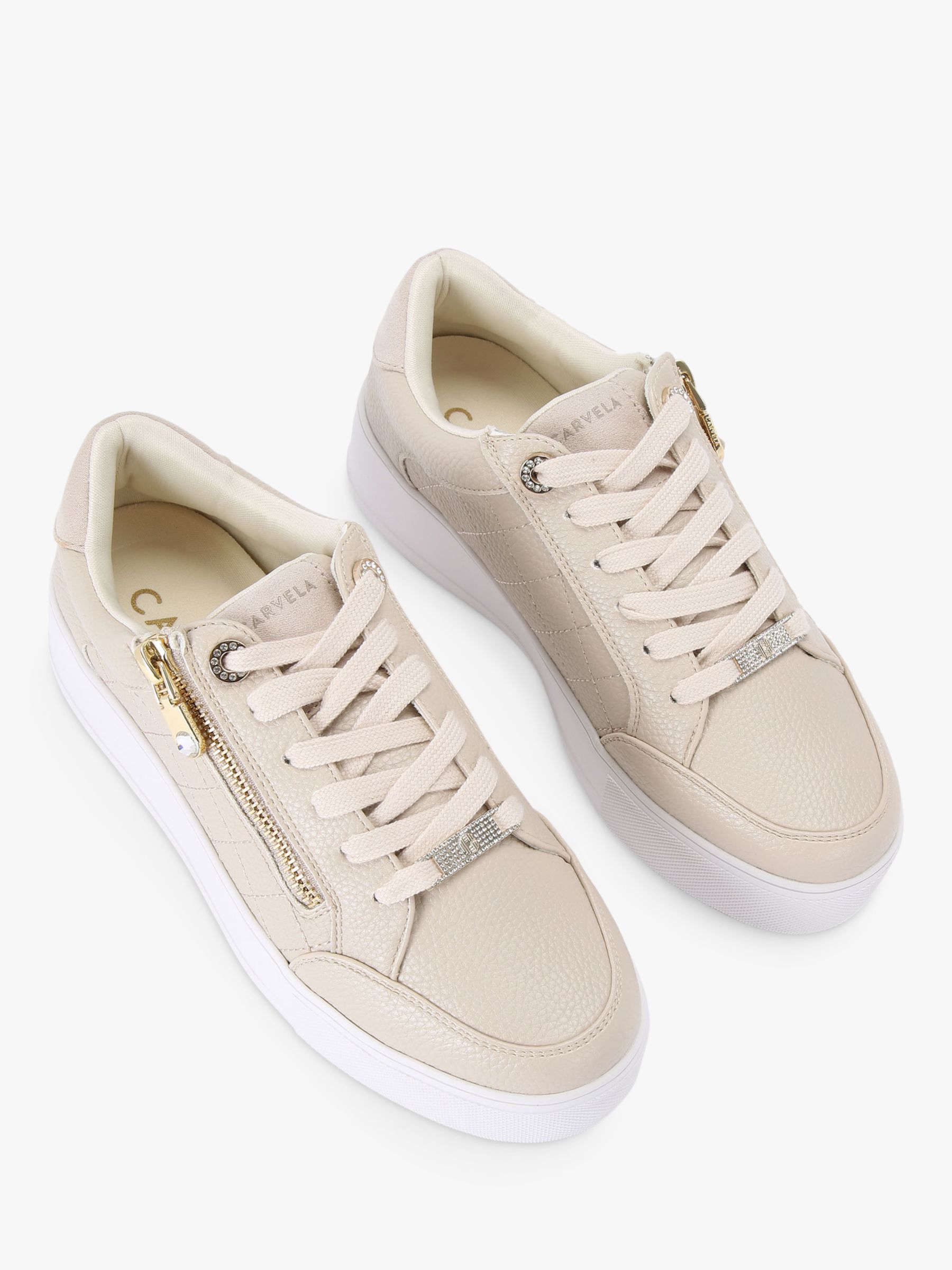 Carvela lamar hot sale trainers khaki