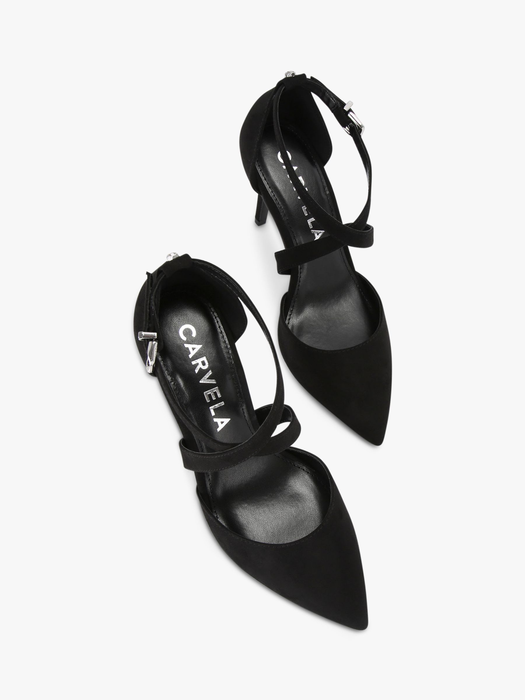 Carvela Kross Court Shoes, Black at John Lewis & Partners