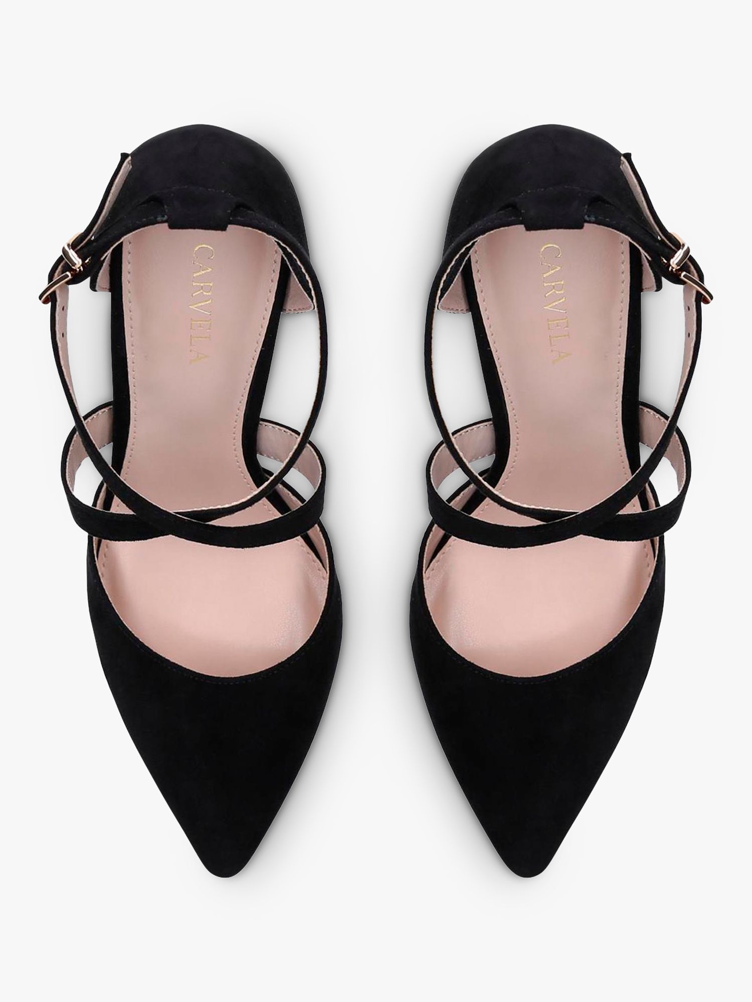 Carvela Kross Stiletto Heel Court Shoes, Black at John Lewis & Partners