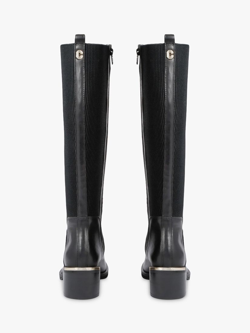Carvela Liberty Leather Knee High Boots, Black at John Lewis & Partners
