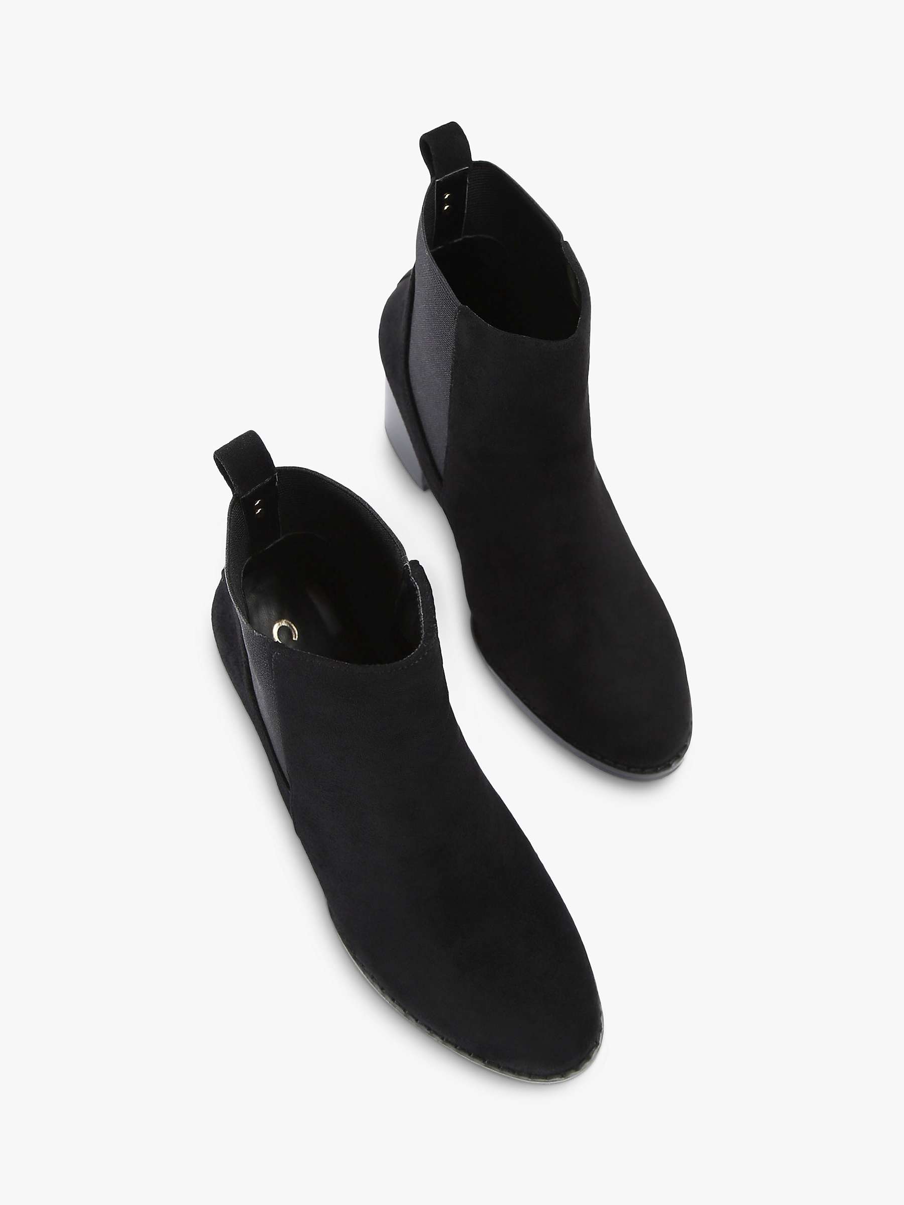Buy Carvela Toodle Block Heel Chelsea Boots, Black Online at johnlewis.com