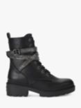 Carvela Boulder Embellished Biker Boots, Black