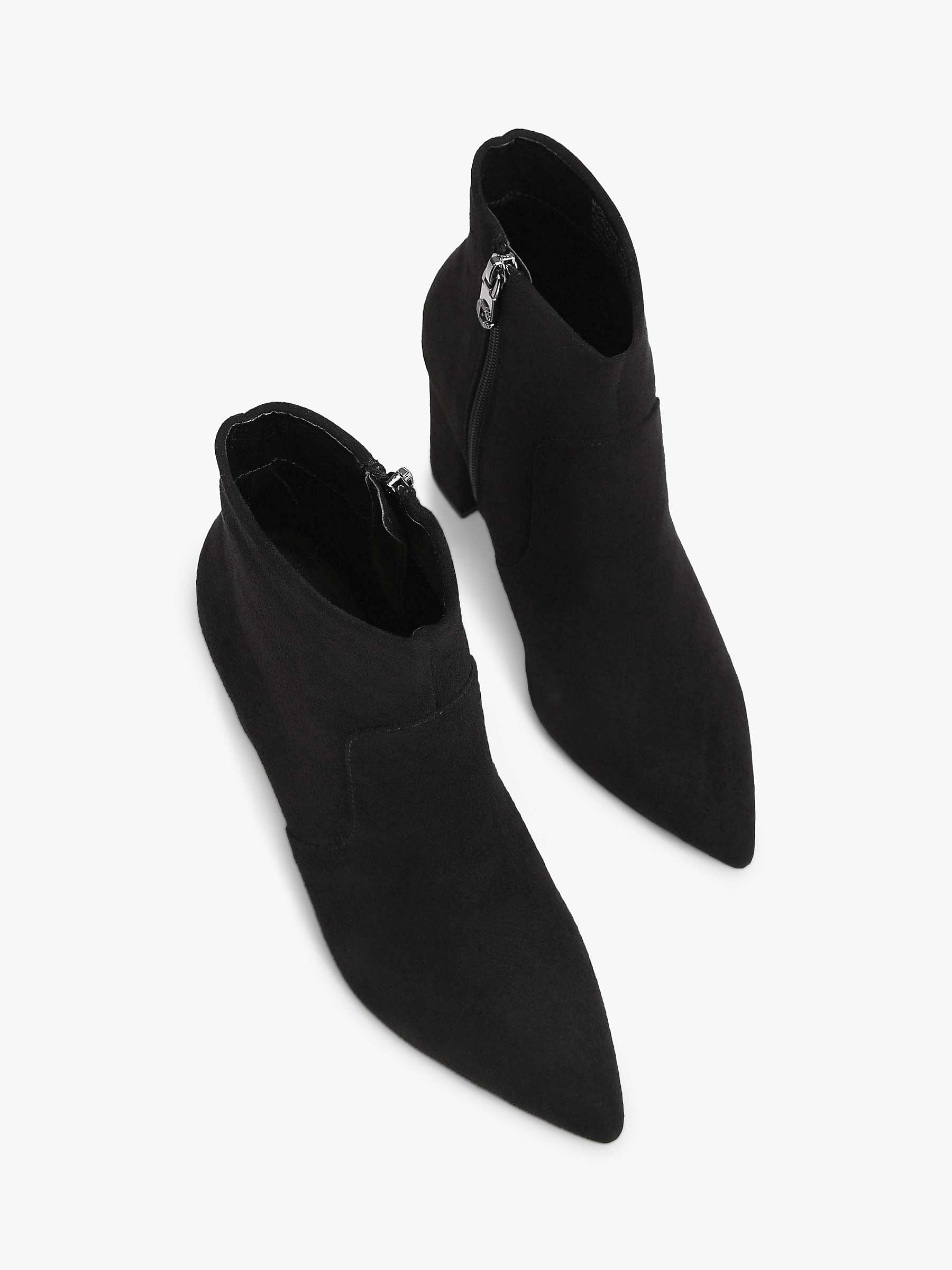 Buy Carvela Shone High Block Heel Ankle Boots, Black Online at johnlewis.com