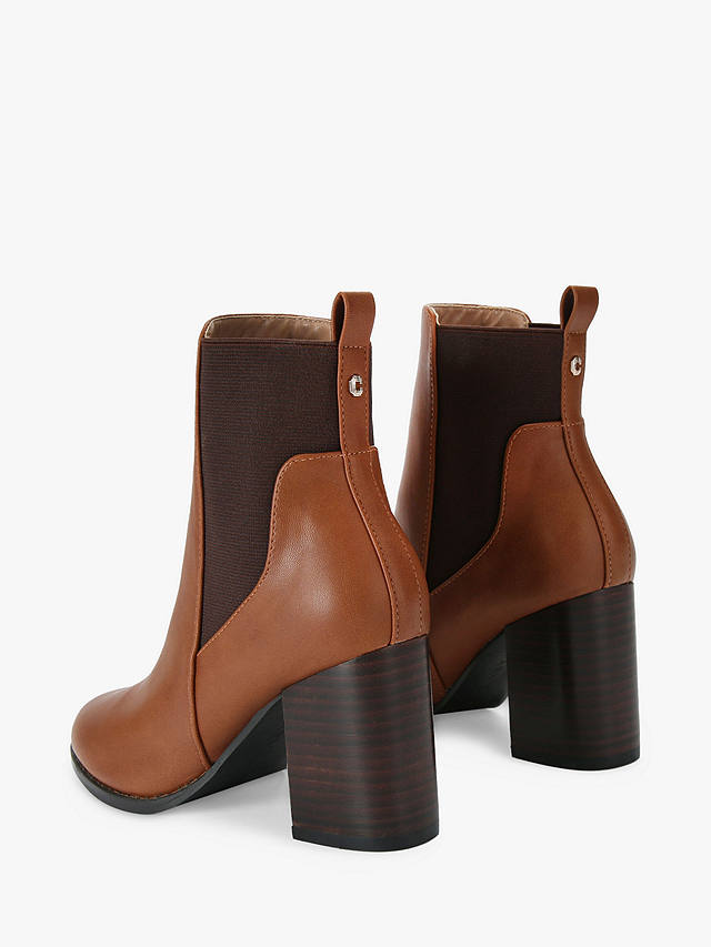 Carvela Toodle Heeled Chelsea Boots, Brown Tan