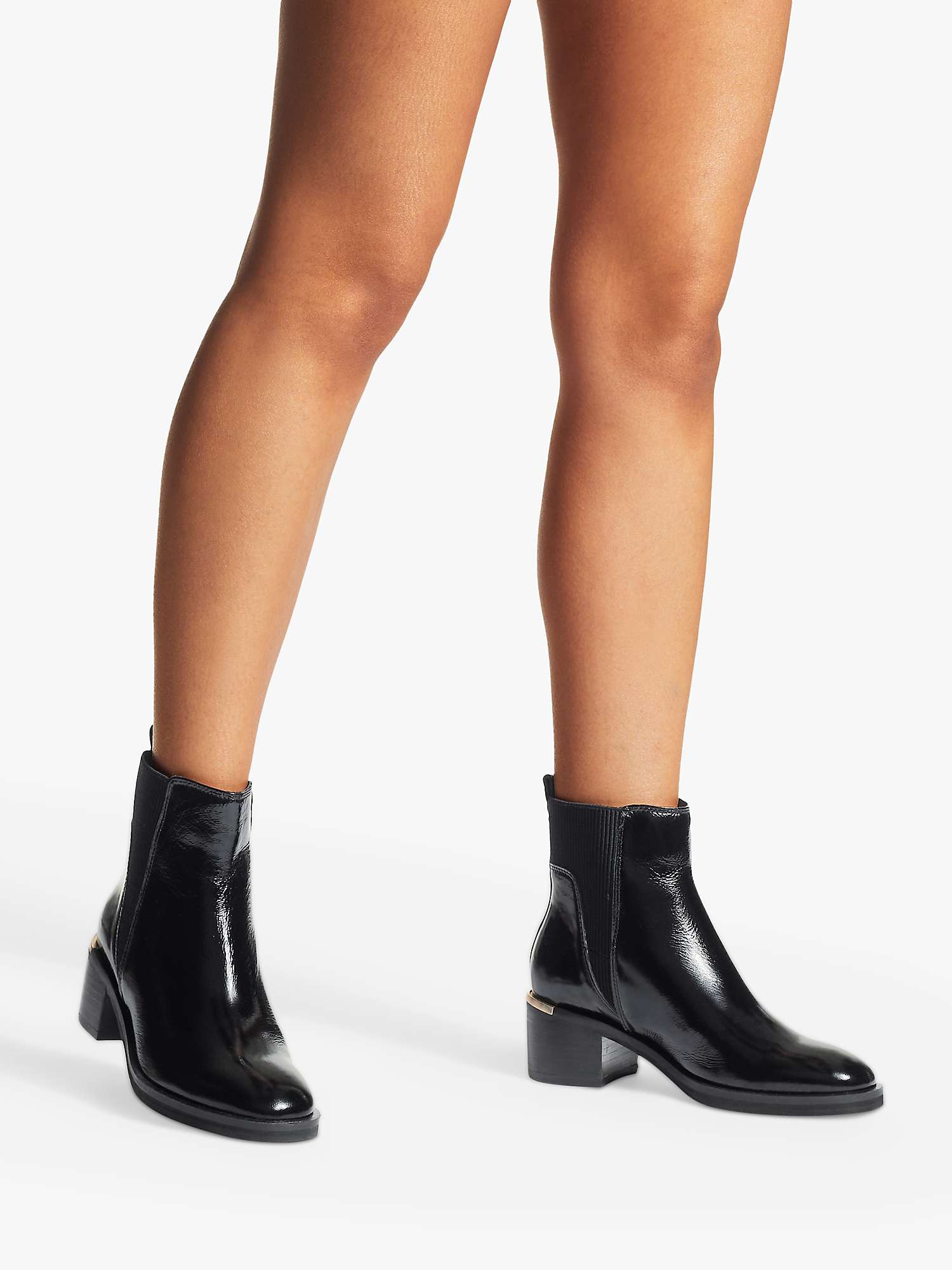Buy Carvela Liberty Leather Ankle Boots, Black/Multi Online at johnlewis.com
