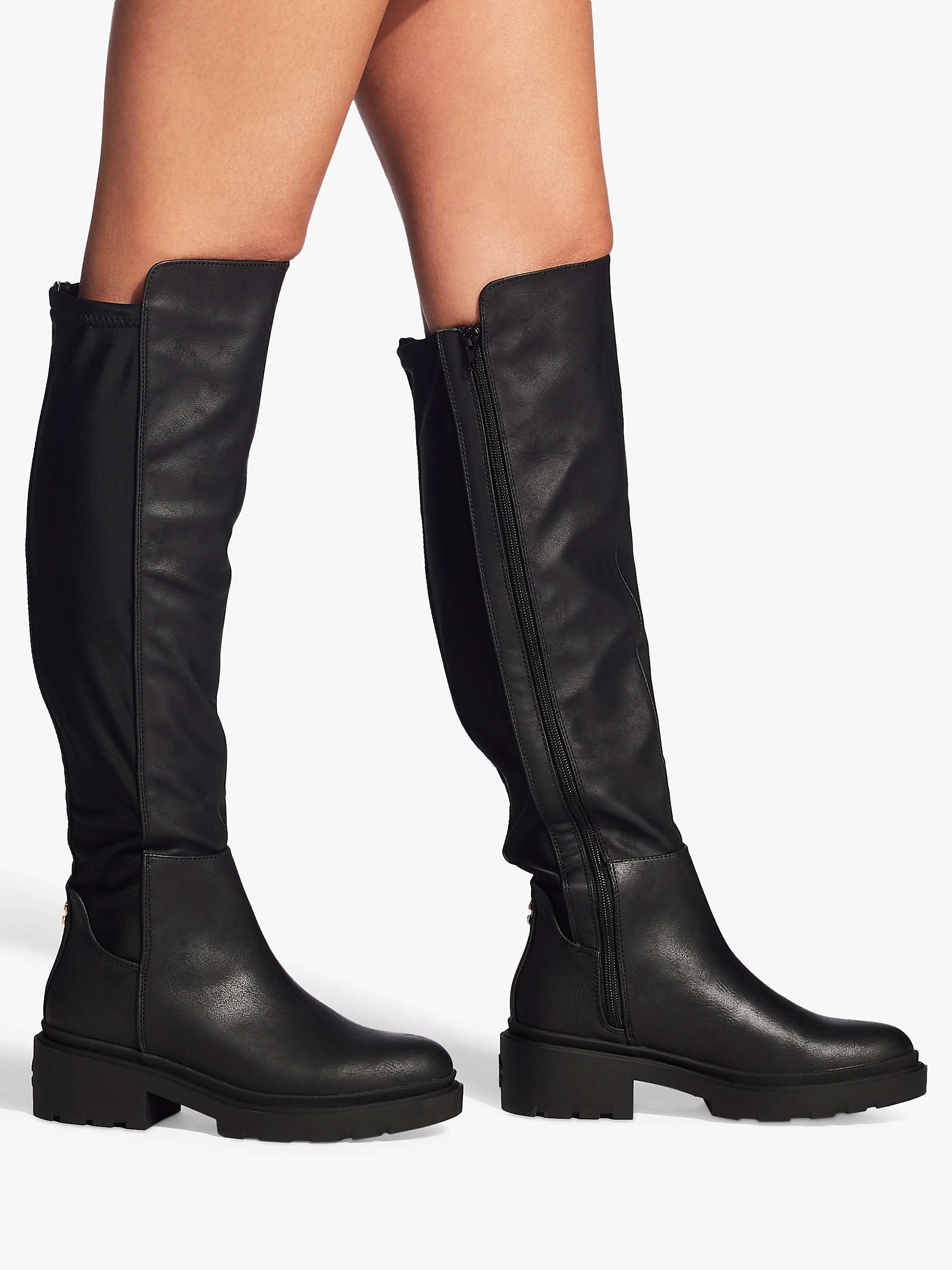 Buy Carvela Dash 50/50 Knee High Boots, Black Online at johnlewis.com