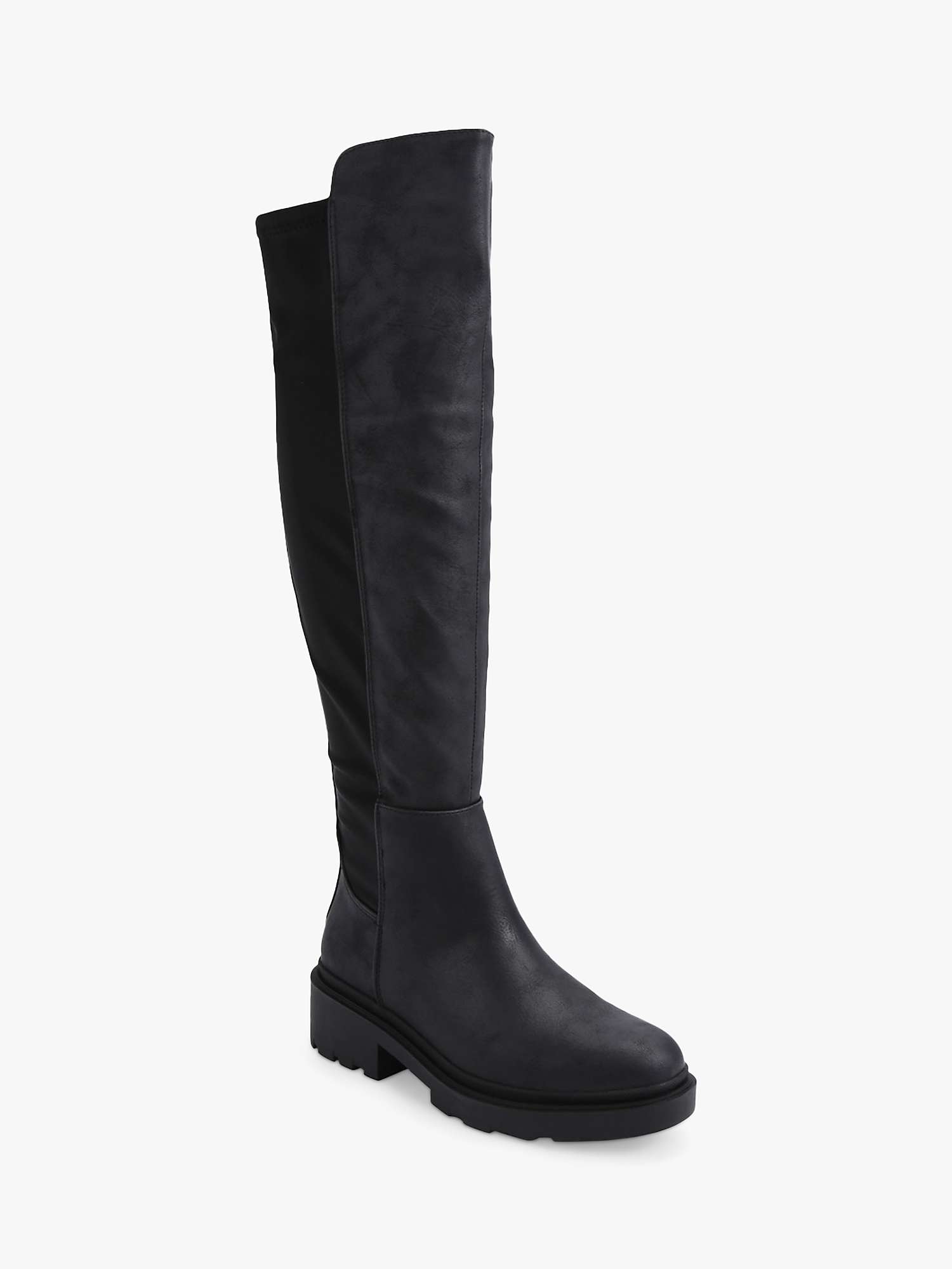 Buy Carvela Dash 50/50 Knee High Boots, Black Online at johnlewis.com