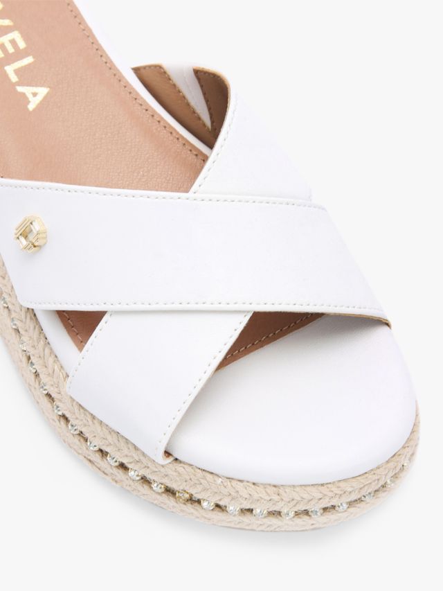 Carvela Summer Flatform Sandals White 3