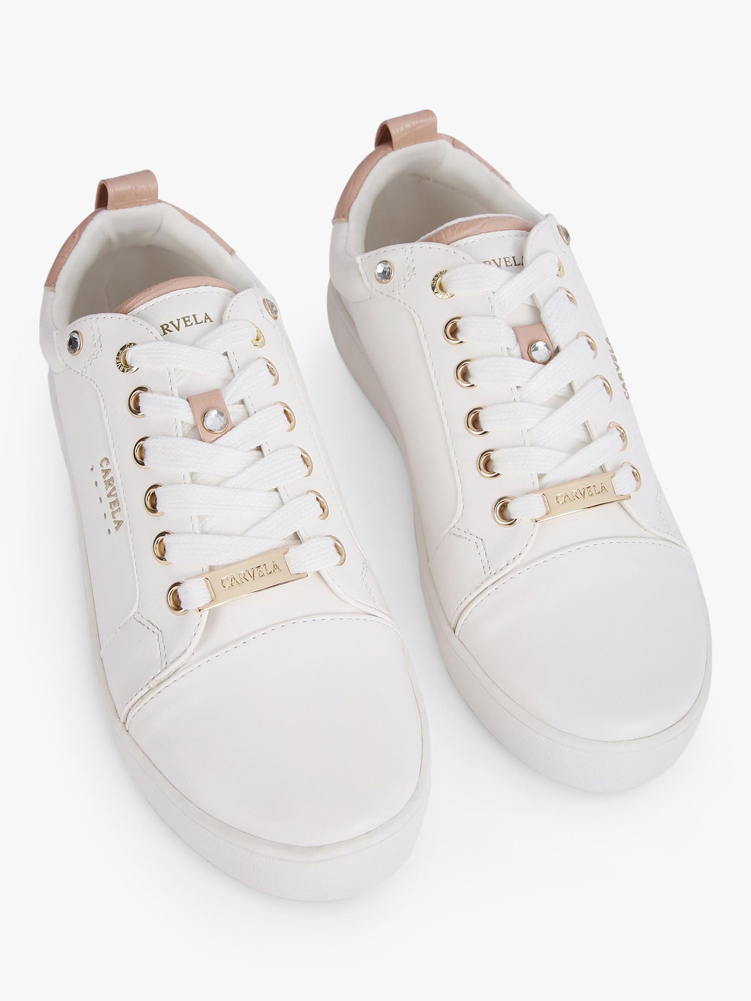 Buy Carvela Joyful Lace Up Flatform Trainers Online at johnlewis.com