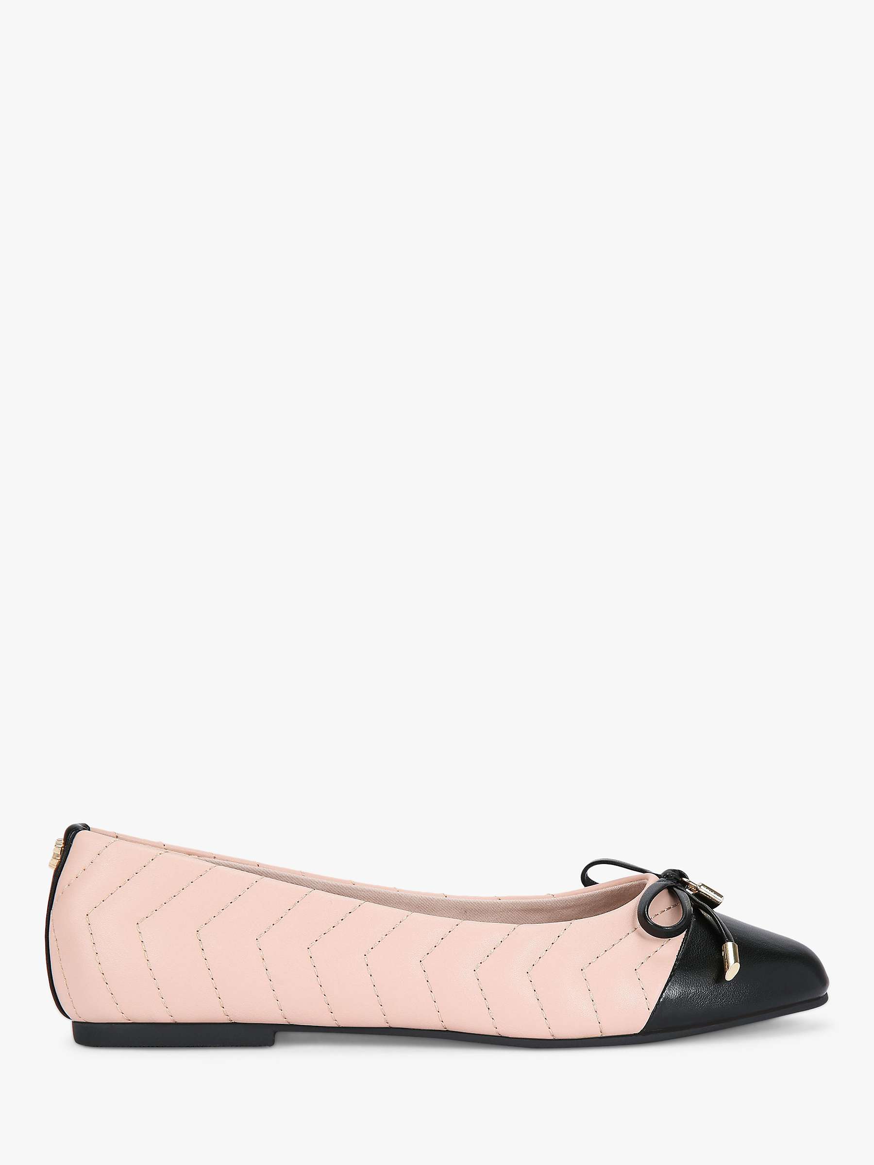 Buy Carvela Lara Ballerina Shoes, Pink/Black Online at johnlewis.com