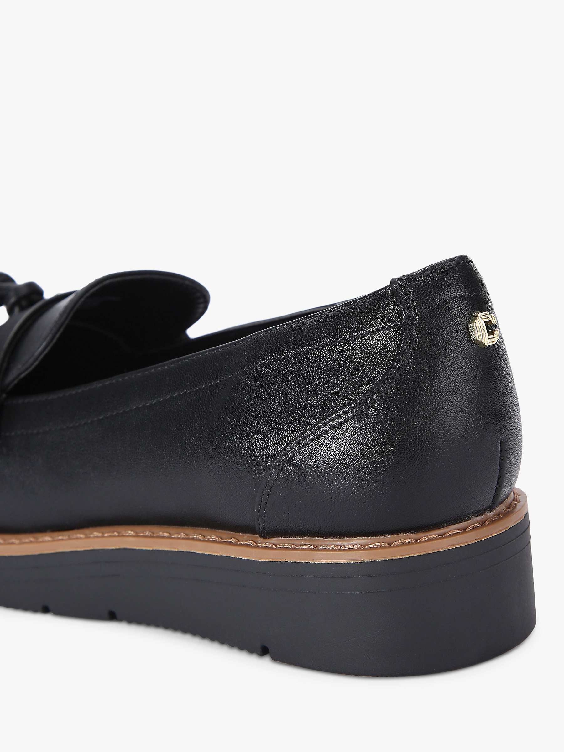 Buy Carvela Sky Tassel Slip-On Loafers, Black Online at johnlewis.com