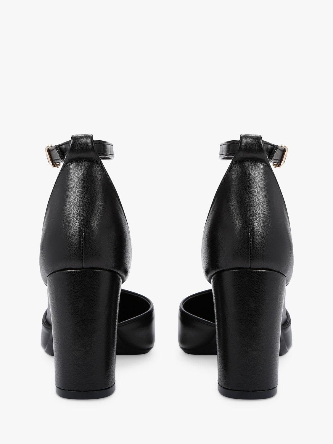 Carvela Refined Court Shoes, Black, 3