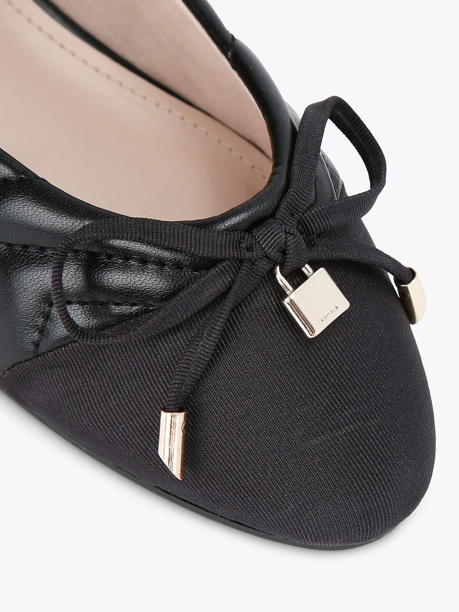 Buy Carvela Lara Ballerina Shoes, Black Online at johnlewis.com