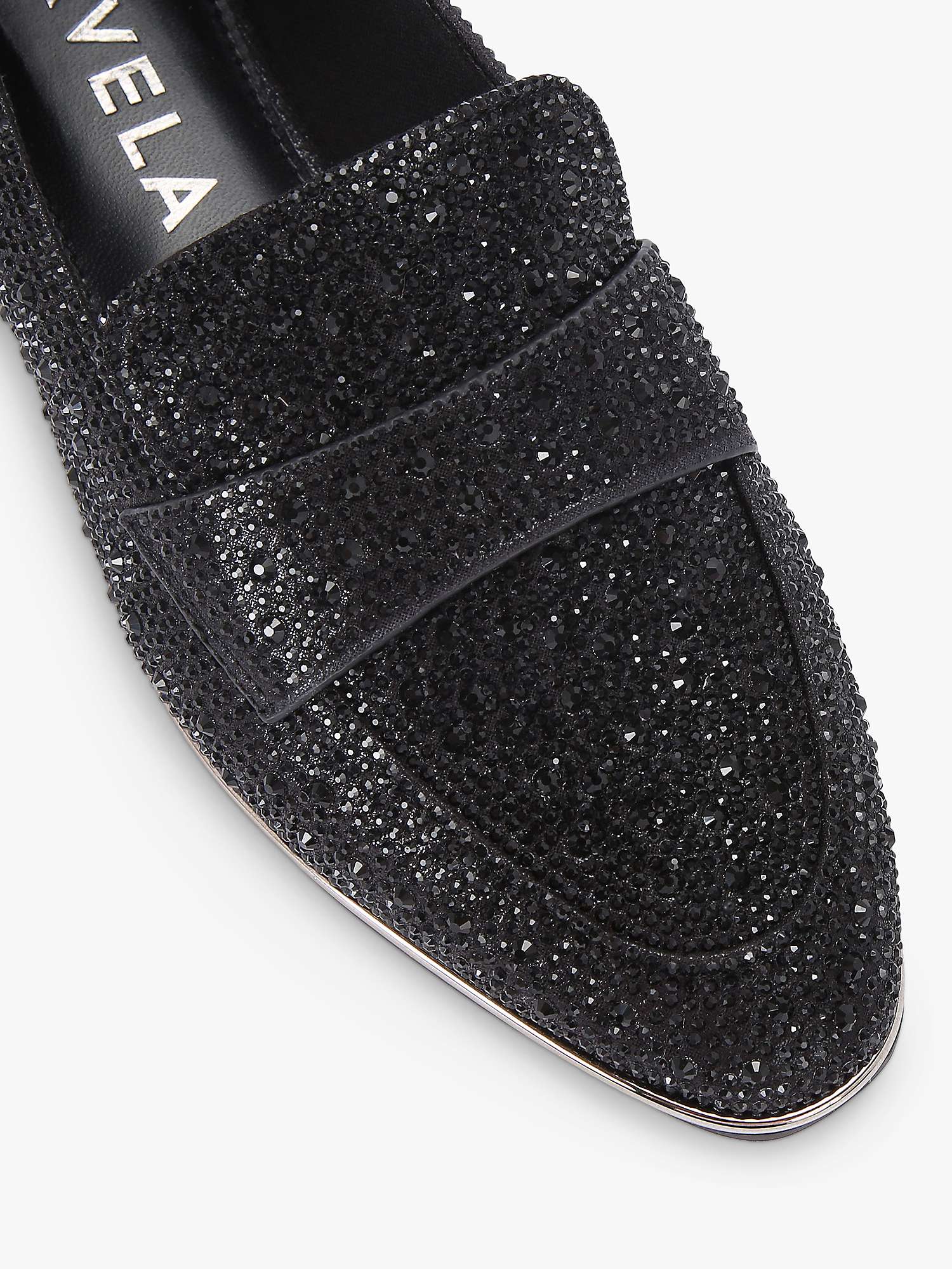 Buy Carvela Lexie Jewel Toe Loafers, Black Online at johnlewis.com