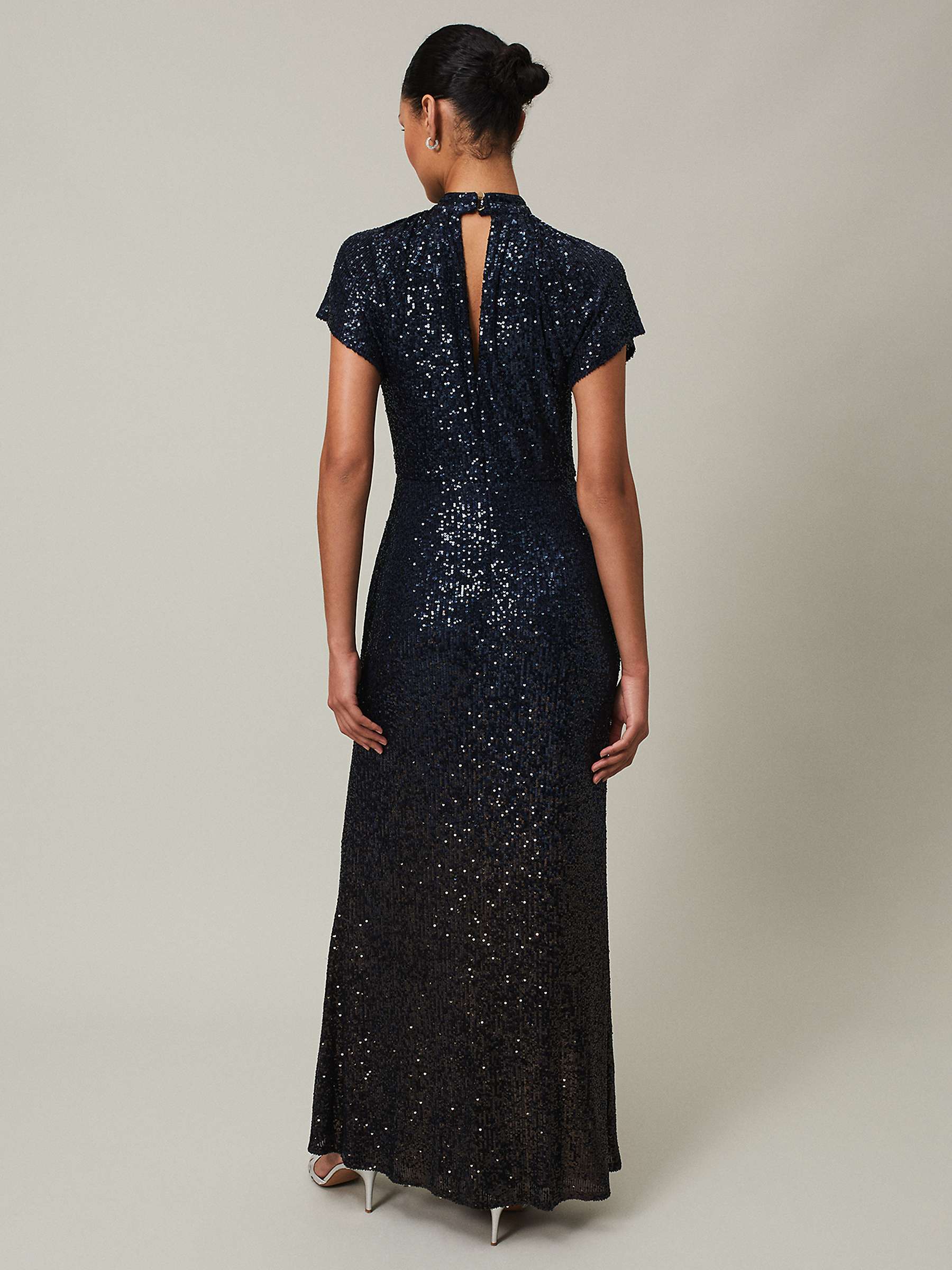 Buy Phase Eight Kayla Sequin Maxi Dress, Navy Online at johnlewis.com