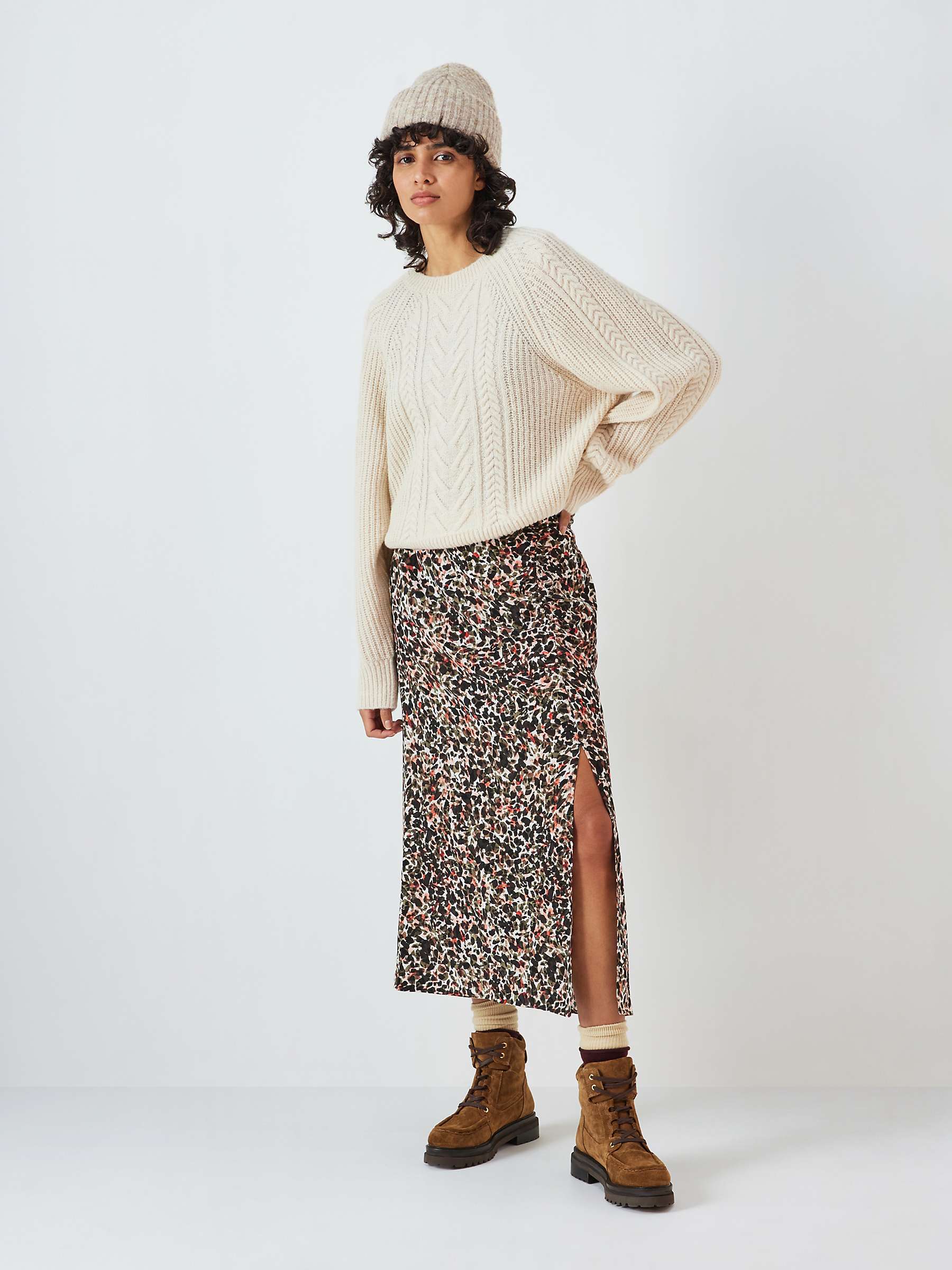 Buy AND/OR Julianna Mosaic Midi Skirt, Multi Online at johnlewis.com