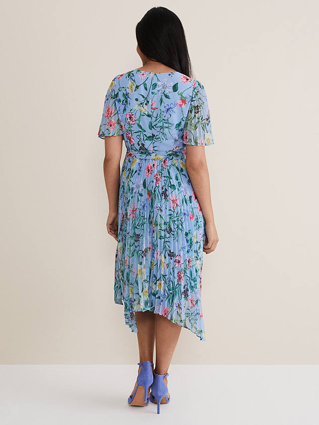 Phase Eight Petite Kendall Floral Print Midi Dress, Multi at John Lewis ...