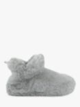 totes Faux Fur Bootie Style Slippers, Grey