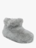 totes Faux Fur Bootie Style Slippers, Grey