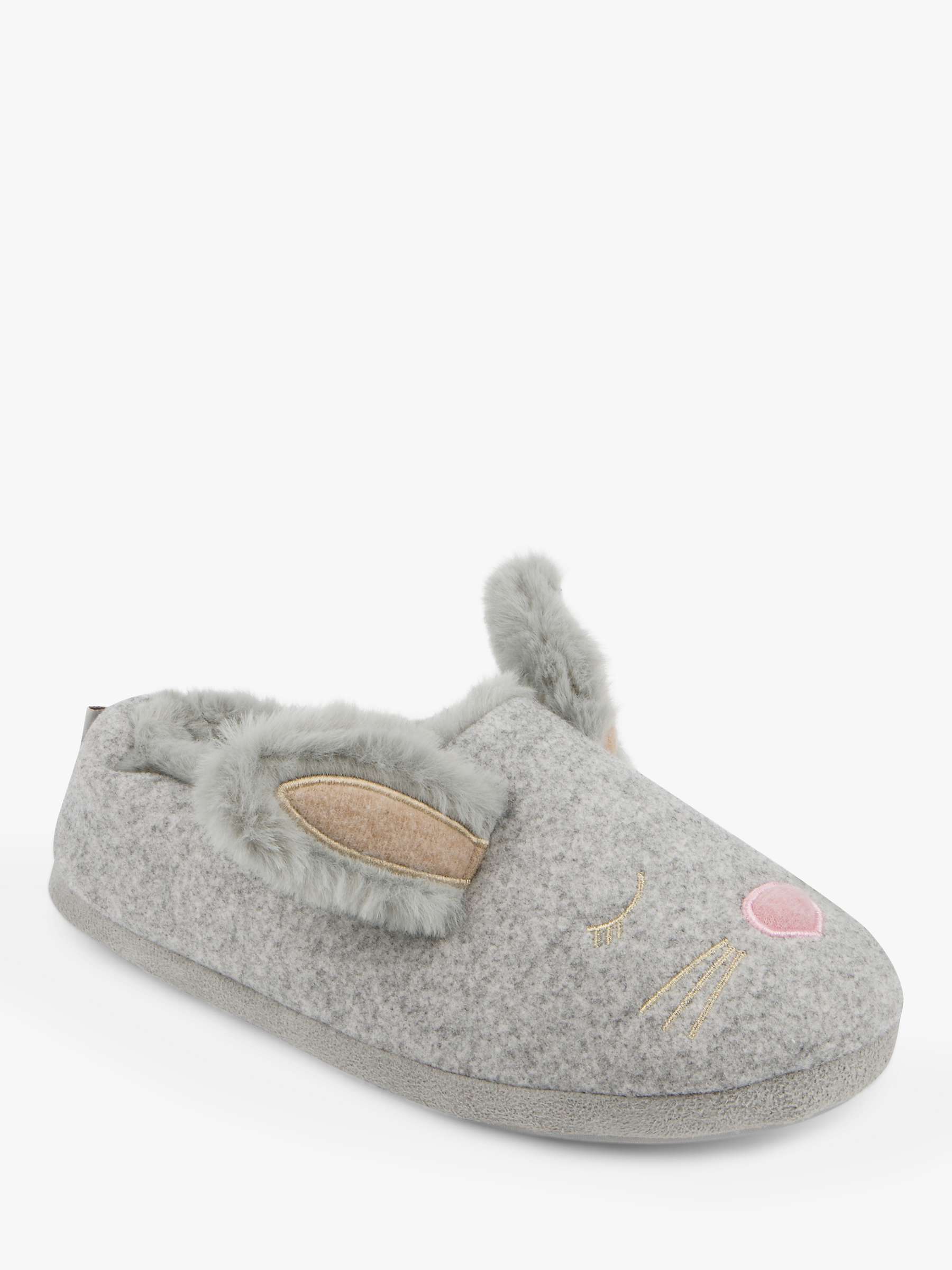 Buy totes Novelty Bunny Slippers, Grey Online at johnlewis.com