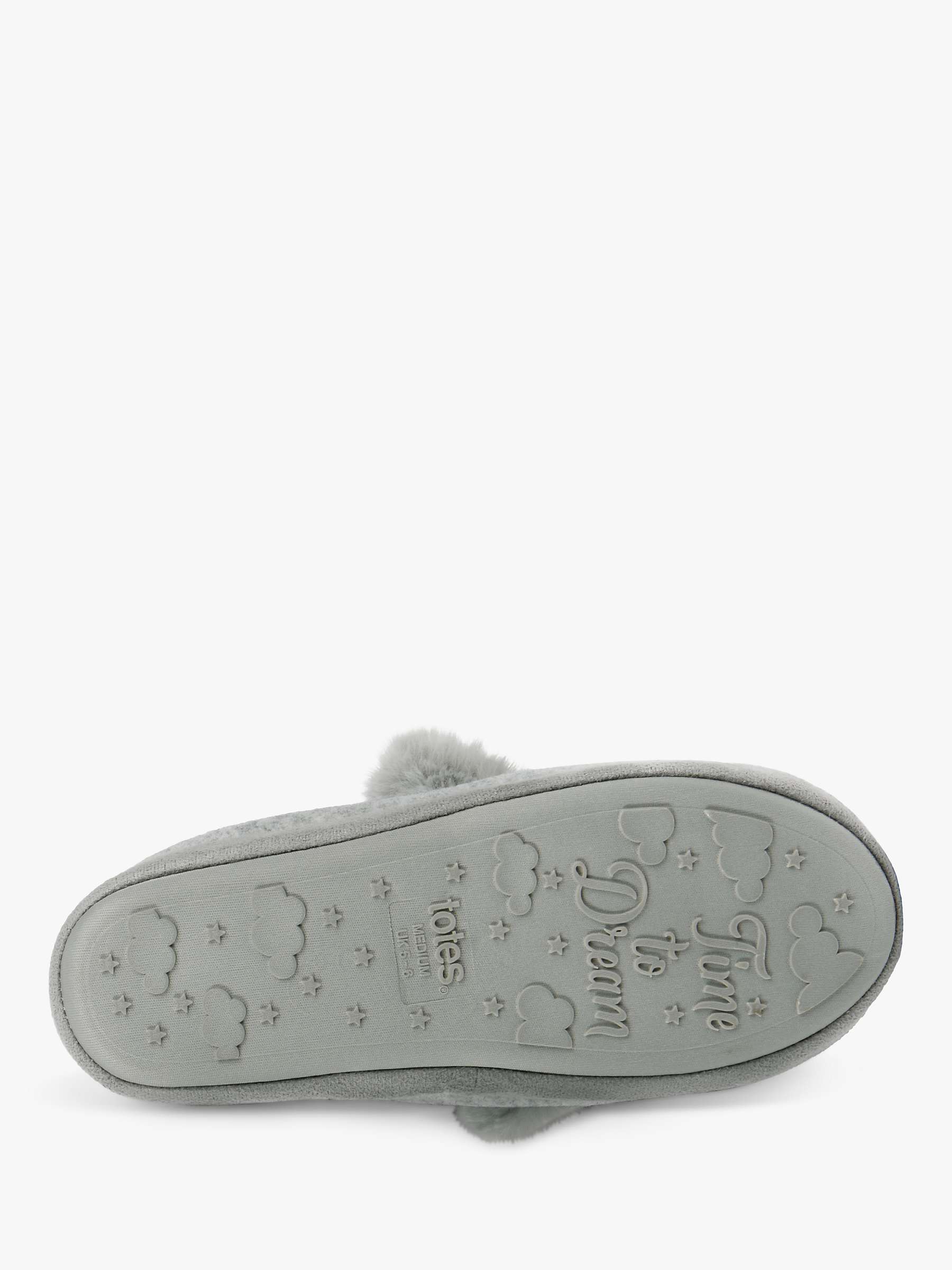 Buy totes Novelty Bunny Slippers, Grey Online at johnlewis.com