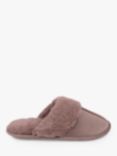 totes Velour Mule Slippers, Mink