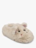 totes Bear Faux Fur Slippers, Cream