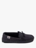 totes Herringbone Moccasin Style Wool Blend Slippers, Navy/Multi